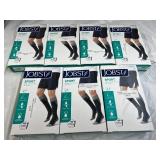 MSRP $400 Lot of 7 NEW Jobst 75289 SPORT Knee Cut Medical Compression Stockings - Support Zone, Odor Control, Moisture Management
