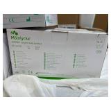 NEW 2 Boxes (100 hoods per box) Molnlycke Barrier Standard Tuck Surgical Hoods and 1 Box (100 caps per box) Halyard 69240 Kaycel Fabric Surgical Caps