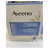 Lot of 5 NEW Aveeno 100% Natural Colloidal Oatmeal Skin Protectant Soothing Bath Treatment - Relieves Itchy Irritated Skin, Soothes Prickly Heat, Hives, etc.