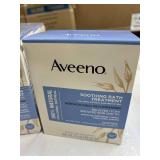 Lot of 5 NEW Aveeno 100% Natural Colloidal Oatmeal Skin Protectant Soothing Bath Treatment - Relieves Itchy Irritated Skin, Soothes Prickly Heat, Hives, etc.