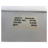 Fabulous Lot of NEW Mixed Brand Protective Safety Goggles and Glasses (Honeywell Uvex, 3M, CJ, McKesson)