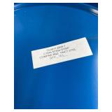 NEW In Open Box Blue Metal Drum With Sealed Lid - Seems Empty Vessel...