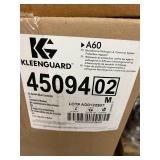 MSRP $350 = 1 Case (24 each) NEW Kleenguard 45094 Blood and Chemical Splash Protection Hooded & Booted Denim Coveralls - Size XL Blue