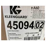 MSRP $350 = 1 Case (24 each) NEW Kleenguard 45094 Blood and Chemical Splash Protection Hooded & Booted Denim Coveralls - Size XL Blue