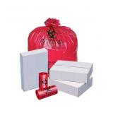 1 Case (500 each) NEW Novaplus VG3200XR 24" x 32" 16-Gallon Heavy Duty 1.2 Mil Trash Can Liners - Red