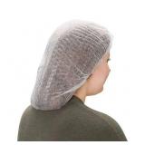 2+ Cases (1000 each per case) NEW PK-100 24" Pleated Bouffant Cap - White - For Industrial, Lab Use and Food Processing