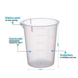 MSRP $400 = 1 Case (500 each) NEW Maryland Plastics L-1250 Polypropylene Disposable Beaker, Graduated, 250 mL -Chemically resistant -Autoclavable