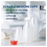 MSRP $100 NEW Case (5,000 each) McKesson 12146 1 oz. Graduated Medicine Cups – Non-Sterile, Clear Plastic, Disposable, Graduated in oz, mL, cc, & tbsp – Ideal for Medication Dispensing, Single