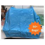 Large Lot 50+ NEW Drawstring Extra Large Storage Bags - Blue
