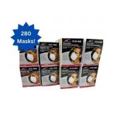 MSRP $400 Lot 16 Boxes (280 Masks Total) NEW NS Northern Safety Respiratory Protection 7511 & 7210 N95 NIOSH Approved Disposable Particulate Respirator - some with Exhalation Valves - Latex-Free H