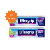 1 Case (12 tubes) NEW Medtech Products 2.5 oz. Effergrip Adhesive Cream - Extra Strong Holding Power - Minty Fresh