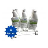 MSRP $150 Lot of 6 NEW Ecolab 6021521 32 fl. oz. Asepticare TB+II Ready-to-Use Cleaner Disinfectant & Deodorizer with Spray Nozzles