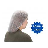 2+ Cases (1000 each per case) NEW PK-100 24" Pleated Bouffant Cap - White - For Industrial, Lab Use and Food Processing