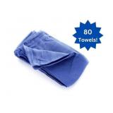 MSRP $100 = 1 Case (80 each) NEW MediChoice ORT04BX Sterile X-Ray Detectable O.R. Towel - Blue