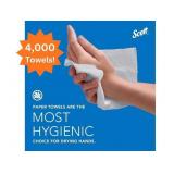 1 Case (4000 Towels) NEW Scott 01840 9.2" x 9.4" Multi-Fold Paper Towels with Absorbency Pockets - White - Fits Universal Dispensers - Box Has Damage On Corner!