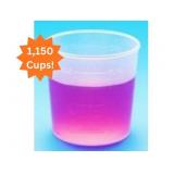MSRP $250 =1 Case (1150 cups) NEW Alleset 15-0060 2oz/60cc Premium Medicine Cups with mL & oz. Graduations Plus Partial Case Cardinal Health 2 oz. Medicine Cups - Think Halloween Party Jello Shots
