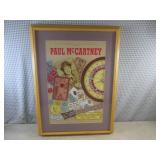 (A-4) Framed Vintage Paul McCartney...