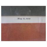 (A-4) Framed Vintage 1929 The Satur...