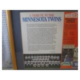(A-4) Framed Vintage 1987 Minnesota...