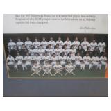 (A-4) Framed Vintage 1987 Minnesota...