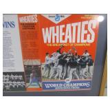 (A-4) Framed Vintage 1987 Minnesota...