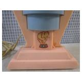 (FS) Vintage Kids Lamp 9" Tall - Wo...