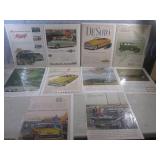 (EC1) 10 Vintage Car Advertisements...