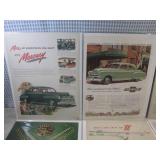 (EC1) 10 Vintage Car Advertisements...