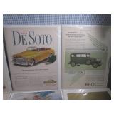 (EC1) 10 Vintage Car Advertisements...