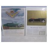 (EC1) 10 Vintage Car Advertisements...