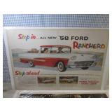 (B-1) 5 Vintage Larger Car Advertis...