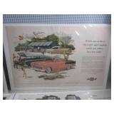 (B-1) 5 Vintage Larger Car Advertis...