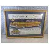 (A-4) Framed Vintage 1954 Cadillac ...