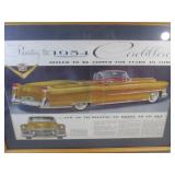 (A-4) Framed Vintage 1954 Cadillac ...