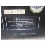 (D-3) Kenwood KR-2600 AM FM Stereo ...
