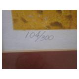 (BS) Framed Signed Numbered 104/300...
