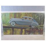 (EC1) 4 Prints Of Vintage Cars 23" ...