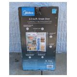 MIDEA 3.3 CU. FT. SINGLE DOOR COMPACT REFRIGERATOR