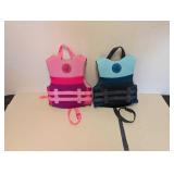 (2) CHILDREN BODY GLOVE LIFE JACKETS (BOY/GIRL)