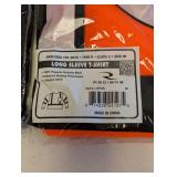 (5) RADWEAR HIGH VISIBILITY WORKWEAR LONG SLEEVE T-SHIRT (ORANGE)