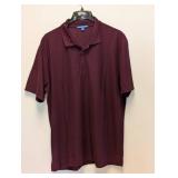 (6) PORT AUTHORITY XS POLO SHIRTS (MAROON)