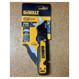 Dewalt Push and Flip Folding Lock-Back Utility Knife with Blade Storage -NEW - MSRP $15