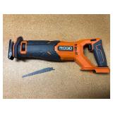Ridgid 18V Brushless Cordless Reciprocating Saw + 1 Blade-NEW- no box-# R8646 MSRP $169