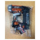 Ridgid Pneumatic 18-Gauge 2-1/8 in. Brad Nailer with Swivel Connector & CLEAN DRIVE Technology-NEW open box- MSRP $89
