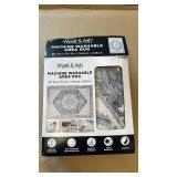 Wyatt & Ash Machine Washable Area Rug 5ft 3in x 7ft 5in Grey