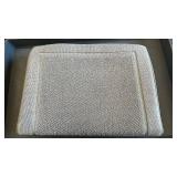 Set of 2 - 24 x 36" Memory Foam Bath Mats in Gray