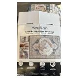 Wyatt & Ash Machine Washable Area Rug 5ft 3in x 7ft 5in Geraldine Rose
