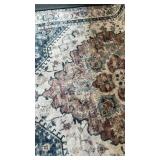 Wyatt & Ash Runner Rug 24in x 72in Machine Washable Rose Pattern