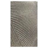 Large Brown Textured Area Rug with Non-Slip Backing