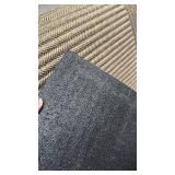 Large Brown Textured Area Rug with Non-Slip Backing